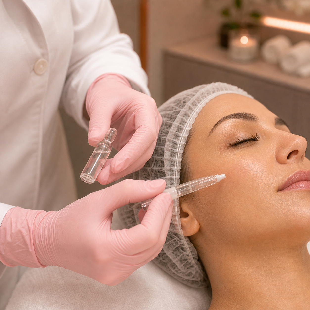 Ilustração de skinbooster na Eclair Beauty
